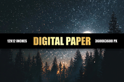 Night Sky Digital Paper Product Image 1