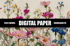 Floral Digital Paper Product Image 1