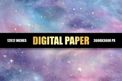 Colorful Galaxy Digital Paper Product Image 1