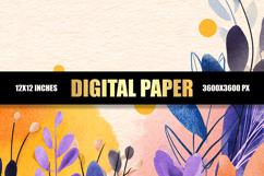 Floral Digital Paper Product Image 1