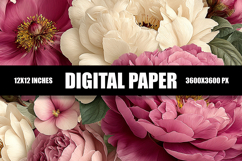 Floral Digital Paper Product Image 1