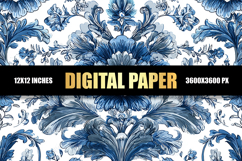 Floral Digital Paper Product Image 1