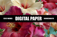 Floral Digital Paper Product Image 1