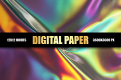 Holographic Abstract Digital Paper Product Image 1