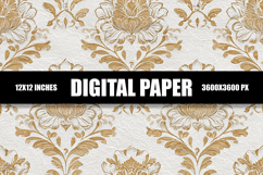 Floral Digital Paper Product Image 1