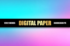 Pink and Blue Gradient Digital Paper Product Image 1