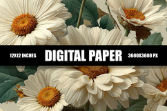 Floral Digital Paper Product Image 1