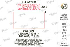 Nature wall decor Laser Cut. Mountains SVG Product Image 2