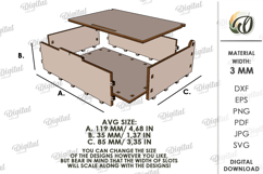 3D Travel spice box Laser cut. Camping SVG Product Image 2