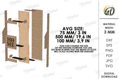3D Wall Organizers Bundle Laser Cut. Home Organizer SVG Product Image 3