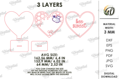 3D Bee Stands Bundle Laser Cut. Home Decor. Stand Decor SVG Product Image 3