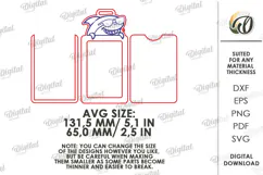 ID Card Holder Laser Cut. Employee Badge Holder SVG Product Image 2