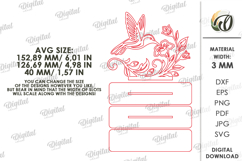 Floral Stand Decors Budle Laser Cut. Standing Home Decor SVG Product Image 3