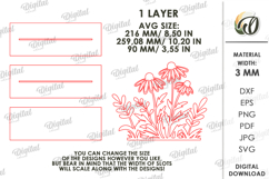 Flower Stand Laser Cut. Home Decor. Stand Decor SVG Product Image 2