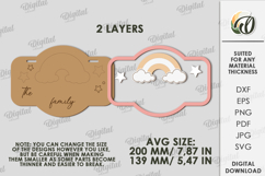3D Baby Stroller Signs Bundle Laser Cut. Stroller Tag SVG Product Image 3