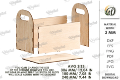 3D Farm Boxes Bundle Laser Cut. Storage crate SVG. Organizer Product Image 2