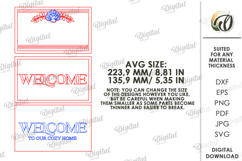 3D Welcome Home Signs Bundle Laser Cut. Wall Decor SVG Product Image 3