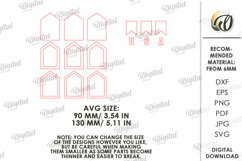 4th Of July House Laser Cut. Patriotic Stand Decor SVG Product Image 2