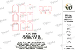 4th Of July House Laser Cut. Patriotic Stand Decor SVG Product Image 2