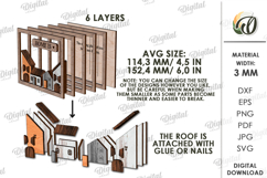 3D Family Home Decor Laser Cut. Stand Decor SVG Product Image 2