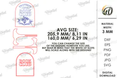 Wooden Bookshelf Sign Laser Cut. Stand Decor SVG Product Image 2