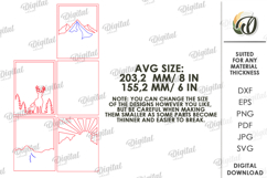 3D Nature Layered Wall Art Laser Cut. Wall Decor SVG Product Image 2