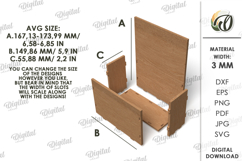 3D Planter Box Laser Cut. Hanging Planter SVG Product Image 3
