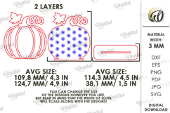 Wooden Pumpkin Decor Laser Cut. Stand Decor SVG Product Image 2