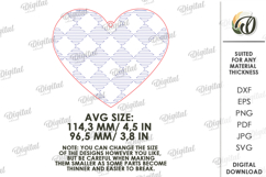 Wooden Heart Tags Bundle Laser Cut. Gift Tags SVG Product Image 3