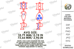 Easter Drop Earrings Bundle Laser Cut. Dangle Earrings SVG Product Image 3