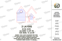 Christmas House Tree Ornaments Bundle Laser Cut Product Image 3