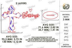 3D Christian Crosses Bundle Laser Cut. Stand Decor SVG Product Image 3