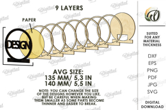 Decorative Lamp Laser Cut. Led Light Lamp. Lightbox SVG Product Image 2