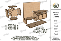 3D Books Read Tracker Laser Cut. Reading Counter SVG Product Image 2