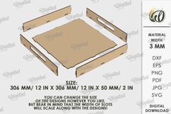 Serving Trays Laser Bundle Cut Design. Wooden Tray SVG Product Image 2