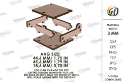 Valentine Pendants With Boxes Bundle Lasercut. Valentine SVG Product Image 3