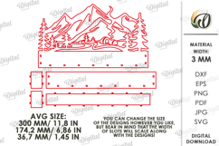 3D Lightbox Laser Cut. Nature scene SVG Product Image 2