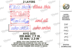 3D Rustic Wall Decor Laser Cut. Wall Hanger SVG Product Image 2