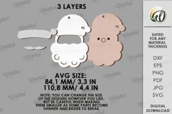 Christmas Ornament Laser Cut. Christmas Garland SVG Product Image 2