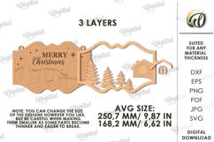 Christmas Farm Sign Laser Cut. Christmas Wall decor SVG Product Image 2