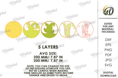 3D Drink Wall Decor Laser Cut. Round Sign. Kitchen Decor SVG Product Image 2