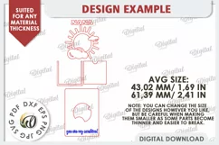 Grandparents Photo Magnet Laser Cut. Photo Frame SVG Product Image 3