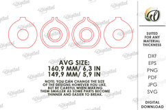 3D Decorative Vase Laser Cut. Flower Holder SVG Product Image 2