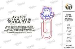 Decorative Bookmarks Bundle Lasercut.Paper Clip Bookmark SVG Product Image 3