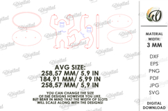 Wooden Animal Key Holder Laser Cut. Gorillas SVG Product Image 2