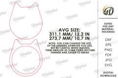 Cat Scratching Boards Bundle Lasercut.Wall Cat Scratcher SVG Product Image 3