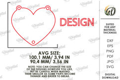 Valentine Front Door Signs Bundle Laser Cut. Door Sign SVG Product Image 3