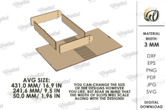 Book Box Laser Cut. Wooden Gift Box SVG Product Image 2