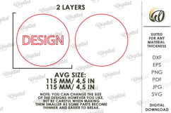 3D Mandala Coaster Laser Cut. Kitchen coaster SVG Product Image 2