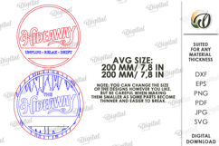 Personalized Country Signs Bundle Lasercut. Outdoor Sign SVG Product Image 3